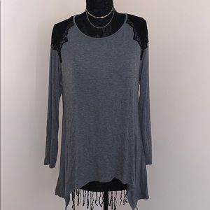 APT. 9 Long-Sleeve Lace Top